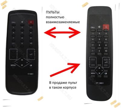 Лот: 15903738. Фото: 1. Пульт TOSHIBA CT-9851. Пульты ДУ