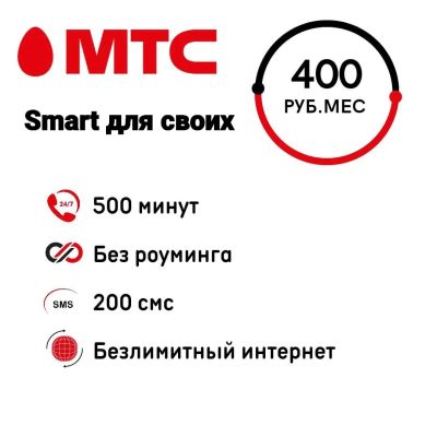 Лот: 14847872. Фото: 1. Смарт для своих безлимитный интернет... SIM-карты, телефонные номера