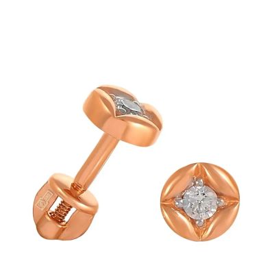 Лот: 23879582. Фото: 1. Серьги-пусеты TALANT из золота... Серьги, каффы