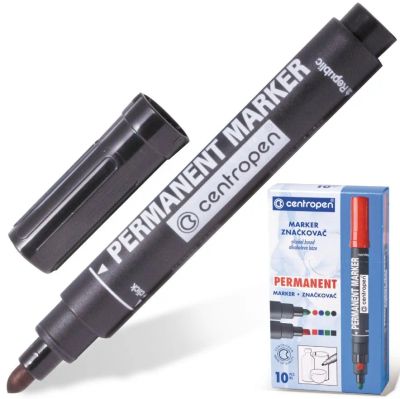 Лот: 25717679. Фото: 1. Маркер перманентный CENTROPEN... Ручки, карандаши, маркеры