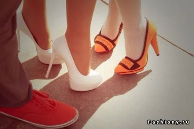 Лот: 6462517. Фото: 1. Туфли женские ,оранжевые туфли... Туфли