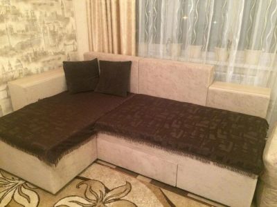 Лот: 7317322. Фото: 1. 2 покрывала на угловой диван. Пледы, покрывала