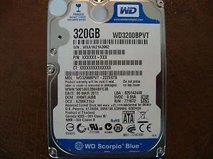 Лот: 7350519. Фото: 1. Western Digital WD3200BPVT. Жёсткие диски (HDD)