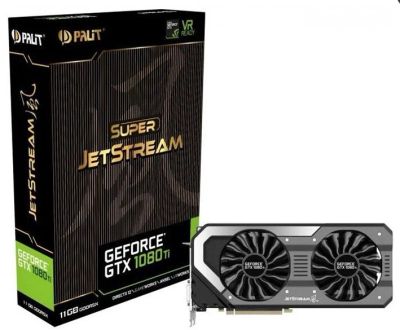 Лот: 9976684. Фото: 1. GeForce GTX1080 TI Super Jetstream... Видеокарты