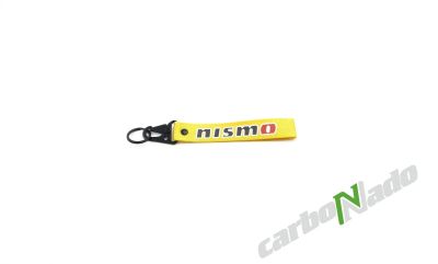 Лот: 17204483. Фото: 1. Брелок на карабине Nismo желтый. Брелоки для ключей