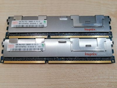 Лот: 17679172. Фото: 1. Hynix 8Гб (2x4Гб) DDR3 PC3-10600R... Оперативная память