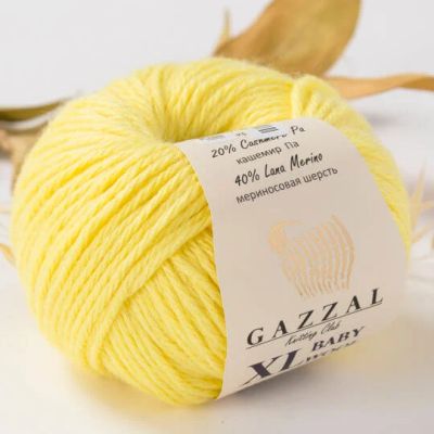 Лот: 11806009. Фото: 1. Пряжа Gazzal Baby Wool XL. Ткани, нитки, пряжа