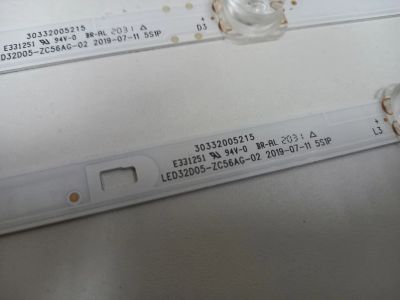 Лот: 25003140. Фото: 1. Комплект подсветки LED32D05-ZC56AG-02... Запчасти для телевизоров, видеотехники, аудиотехники