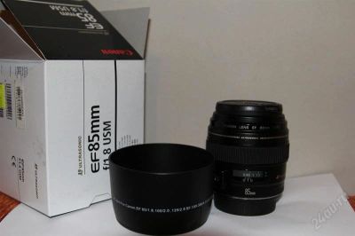 Лот: 1512710. Фото: 1. canon ef 85 mm 1.8 usm цена только... Объективы