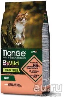 Лот: 17089163. Фото: 1. Monge Cat BWild Grain Free (Монж... Корма
