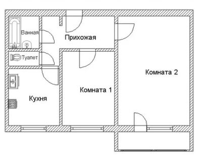 Лот: 7690811. Фото: 1. Продам квартиру 2-к квартира 54... Квартиры, студии
