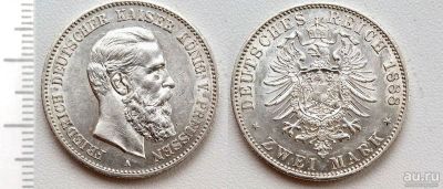 Лот: 8272758. Фото: 1. Германия (Пруссия). 2 марки 1888... Германия и Австрия