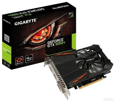 Лот: 19820827. Фото: 1. Новая Gigabyte GeForce GTX 1050Ti... Видеокарты
