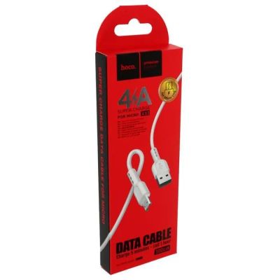 Лот: 22142569. Фото: 1. Кабель HOCO X33 microUSB 1m (White... Дата-кабели, переходники