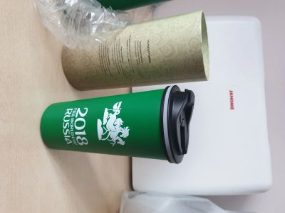 Лот: 17265121. Фото: 1. Термокружка Fifa world cup. Подарки на 23 февраля