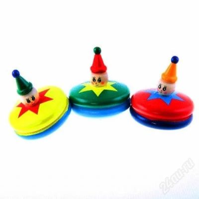 Лот: 1574316. Фото: 1. Волчок Клоун, 5см. Другое (игрушки)