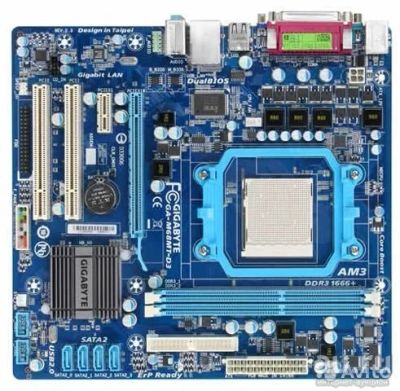 Лот: 18543256. Фото: 1. Системная плата Gigabyte GA-M68MT-D3. Материнские платы
