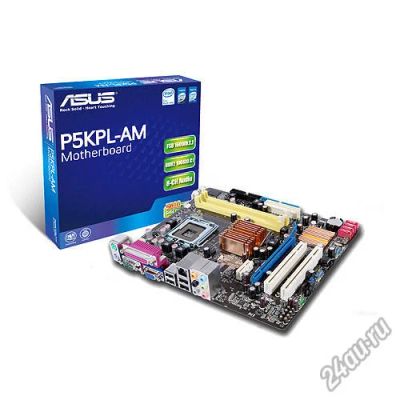 Лот: 4904903. Фото: 1. Материнская плата ASUS P5KPL-AM. Материнские платы