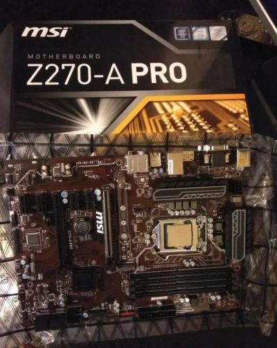Лот: 11032162. Фото: 1. Материнская плата msi Z-270 pro... Комплекты запчастей