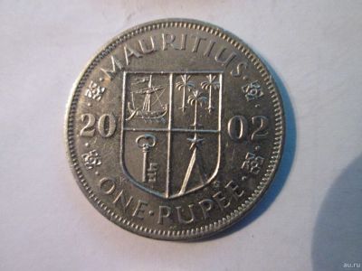 Лот: 15590839. Фото: 1. one rupee 2002 Mauritius 1 рупия... Африка