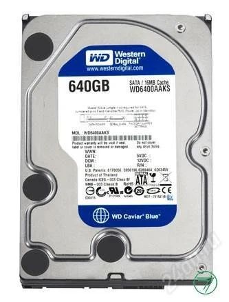 Лот: 2139784. Фото: 1. Жесткий Диск WD - 640 G. Жёсткие диски (HDD)