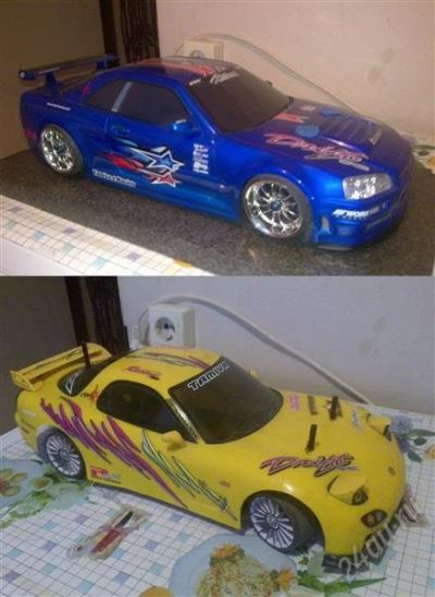 Лот: 739700. Фото: 1. Tamiya TT-01D Mazda Rx-7 и Skyline... Автомоделизм