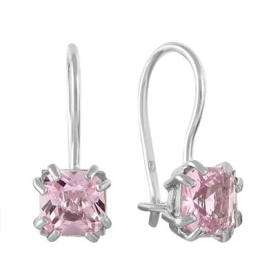 Лот: 23875885. Фото: 1. Серьги детские из серебра с фианитами. Серьги, каффы