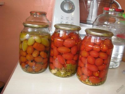 Лот: 5491886. Фото: 1. помидоры Черри маринованные. Домашние заготовки