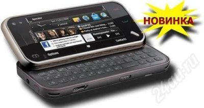 Лот: 533166. Фото: 1. Nokia N97 - 2sim, TV, FM, Wi-Fi... Кнопочные мобильные телефоны