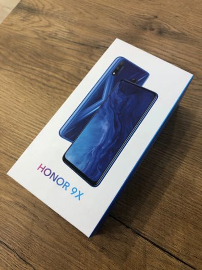 Лот: 15666668. Фото: 1. Honor 9x 128 gb blue РСТ Новый. Кнопочные мобильные телефоны
