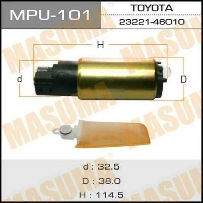 Лот: 18589338. Фото: 1. Бензонасос masuma toyota v1300... Электрооборудование