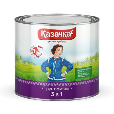 Лот: 24099345. Фото: 1. Грунт-эмаль Казачка, по ржавчине... Краски, лаки, растворитель