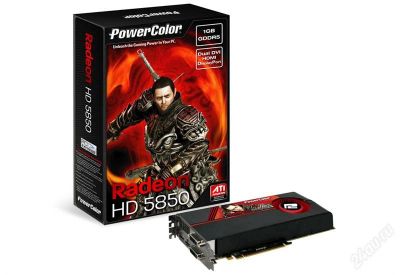 Лот: 2108158. Фото: 1. AMD Radeon HD5850 power color... Видеокарты