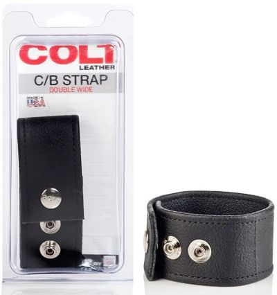 Лот: 22061875. Фото: 1. Кожаная утяжка на пенис Colt C... Игрушки