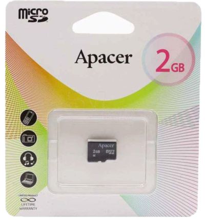 Лот: 6243962. Фото: 1. Карта памяти Micro SD Apacer 2гб. Карты памяти