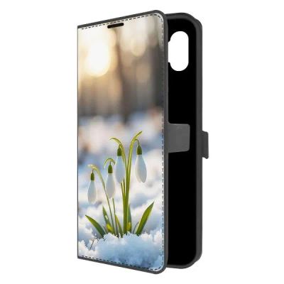 Лот: 25135091. Фото: 1. Чехол Krutoff Eco Book "Подснежники... Чехлы, бамперы