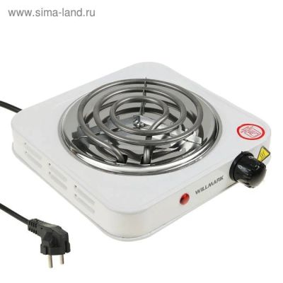 Лот: 13795335. Фото: 1. Эл.плита WILLMARK SP-1010W SP-1010W. Плиты, духовые шкафы, варочные поверхности