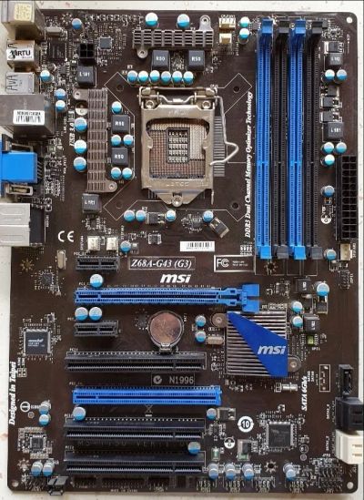 Лот: 18603009. Фото: 1. MSI Z68A-G43 (G3). Материнские платы