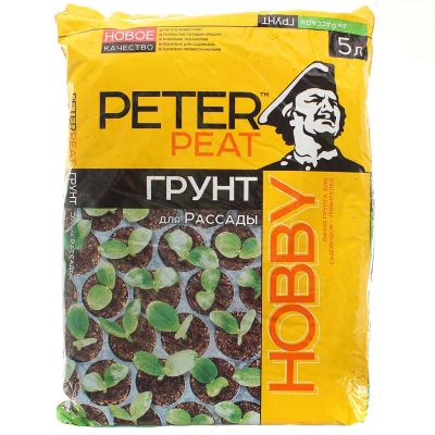 Лот: 24588079. Фото: 1. Грунт Hobby, для рассады, 5 л... Грунты, удобрения