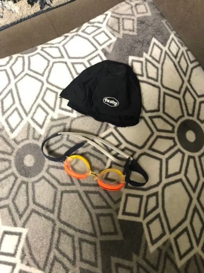 Лот: 21094906. Фото: 1. 321/2024 Шапочка и очки для плавания. Плавание
