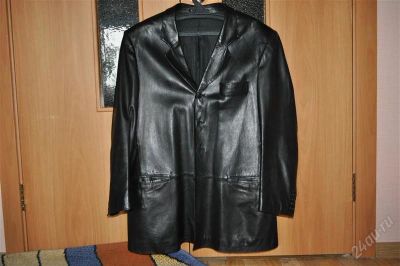 Лот: 2754921. Фото: 1. Кожаный пиджак. Пиджаки