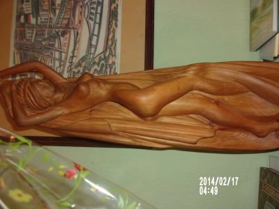 Лот: 12682456. Фото: 1. эос. скульптура из кедра. Резьба