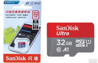 Лот: 5247945. Фото: 1. Карта памяти Micro SDHC SanDisk... Карты памяти