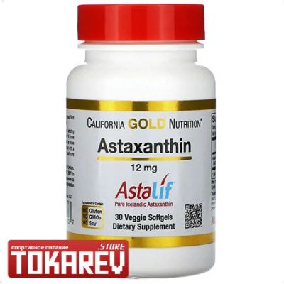 Лот: 17335461. Фото: 1. California Gold Nutrition Astaxanthin... Спортивное питание, витамины