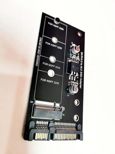 Лот: 17874056. Фото: 1. Переходник с M.2 SSD на Sata 3... Шлейфы, кабели, переходники
