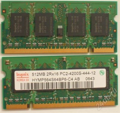 Лот: 558225. Фото: 1. память для ноутбука Hynix So-DIMM... Другое (комплектующие)