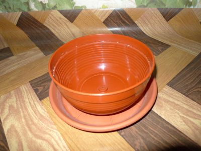 Лот: 4546091. Фото: 1. Горшок для растений, цветов, с... Кашпо, горшки, вазоны для цветов