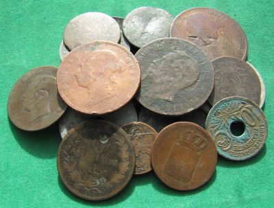 Лот: 15720763. Фото: 1. 20 старых монет Европы с 1850г... Остальные страны