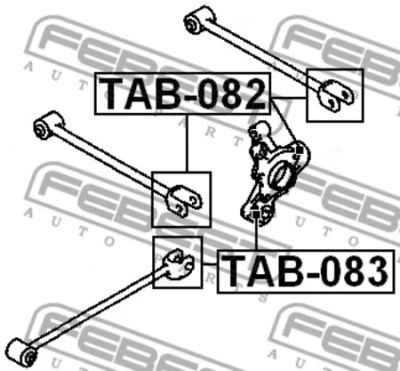Лот: 18592344. Фото: 1. Сайленблок задней цапфы TAB082... Ходовая, подвеска, рулевое управление