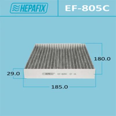 Лот: 18583564. Фото: 1. Салонный фильтр ac-805 hepafix... Расходные материалы